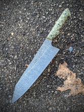 Load image into Gallery viewer, 8.312" Full-Tang Stainless K-Tip Gyuto - G10 & Micarta