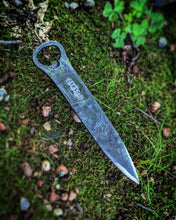 Load image into Gallery viewer, Handforged &quot;Brew-Nai&quot; Bottle Opener / Throwing Knife #2
