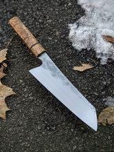 Load image into Gallery viewer, Hand Forged 8" Gyuto - Tasmanian Blackwood
