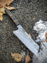 Load image into Gallery viewer, Hand Forged 6.687" Bunka Chef - Box Elder Burl
