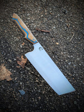 Load image into Gallery viewer, 6" Full-Tang Stainless S-Grind Nakiri - Micarta &amp; G10
