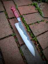 Load image into Gallery viewer, 8.937" Handforged Integral Chef - Quilted Maple &amp; G10
