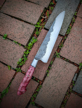 Load image into Gallery viewer, 8.937" Handforged Integral Chef - Quilted Maple &amp; G10
