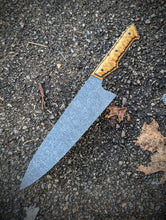 Load image into Gallery viewer, 8.375" Full-Tang Stainless Gyuto - Micarta &amp; G10
